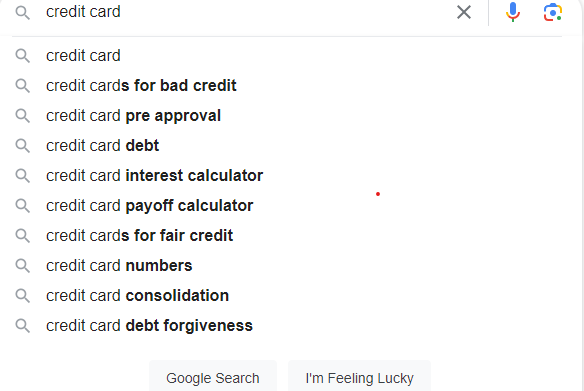 Google Search Auto Complete