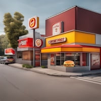 Fast Food joints clustered together